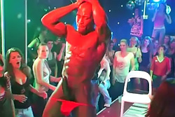 Many naughty drunken girls in hardcore orgy in private club