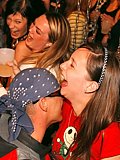 Hot chicks making blowjobs at a wild hardcore party