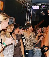 Many drunk horny girls having some fun with men at cool party