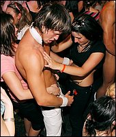 Gangbang action during an exciting dirty party at private club